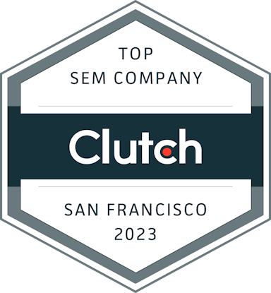 Clutch Top SEM Company badge