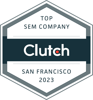 Clutch Top SEM Company badge