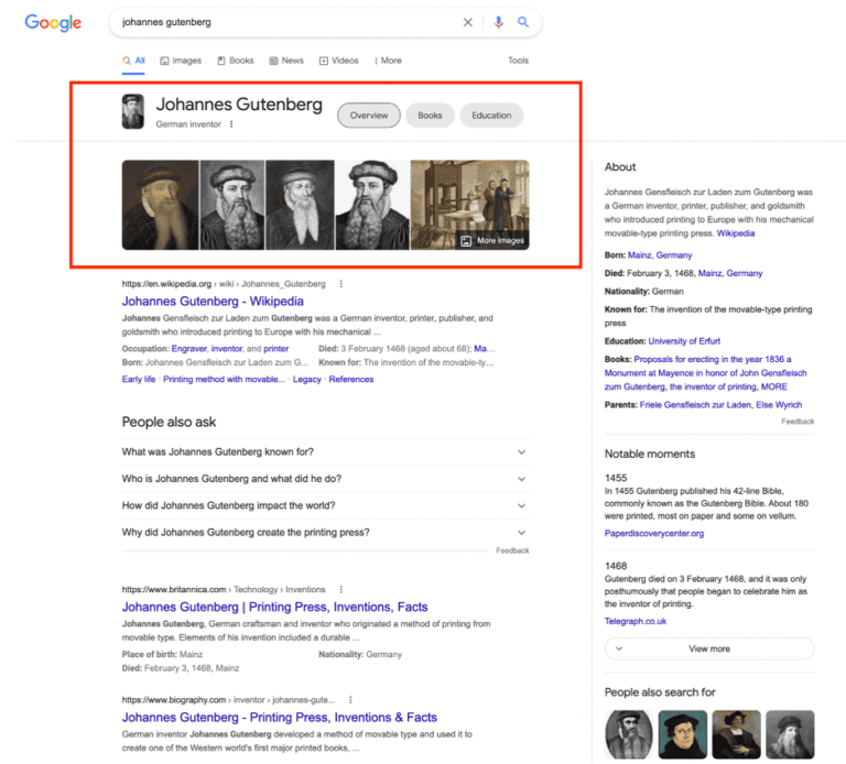 Google Knowledge Panel