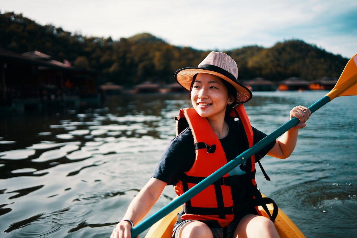 Woman in Kayak