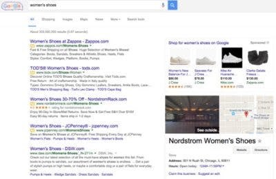 Desktop Search Results – New Google Page Layout