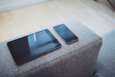Mobile Devices on Couch