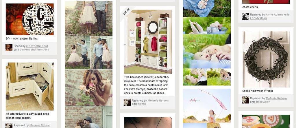 Develop your Pinterest board to inspire users