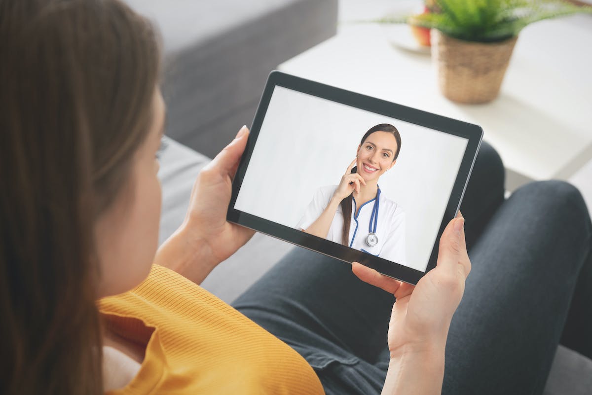 Doctor Using Video to Connect with Customers During Coronavirus